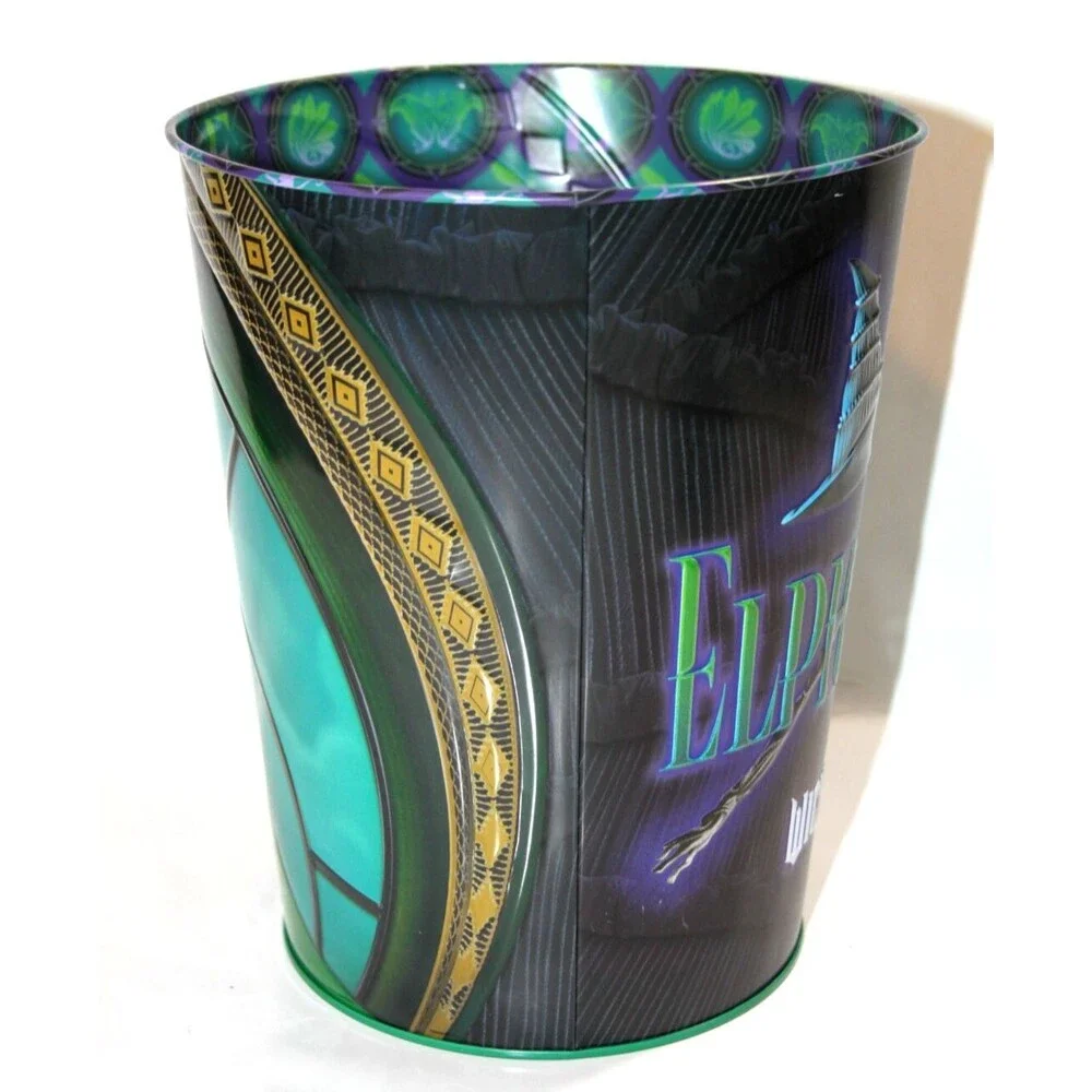 Universal City Studio Wicked Elphaba Wickedly Beautiful Popcorn Storage Tin Bin